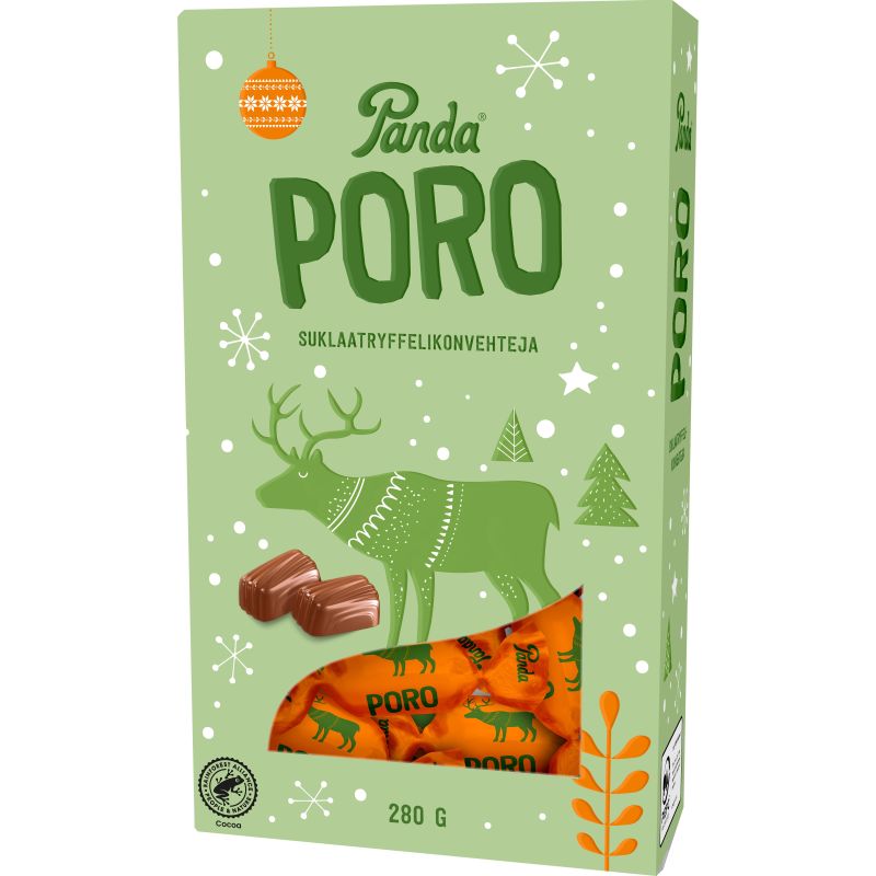 Poro suklaatryffelikonvehdit 280g