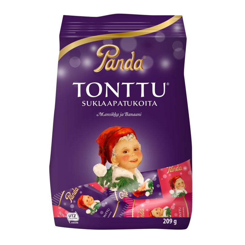 Panda Tonttu suklaapatukoita 209g